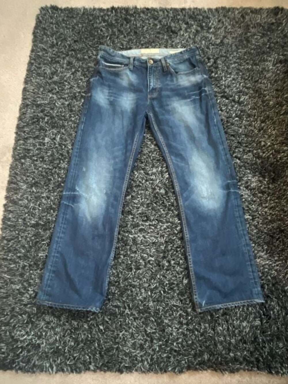 Guess 1981 Desmond Relaxed Straight Fit Blue Denim Jeans